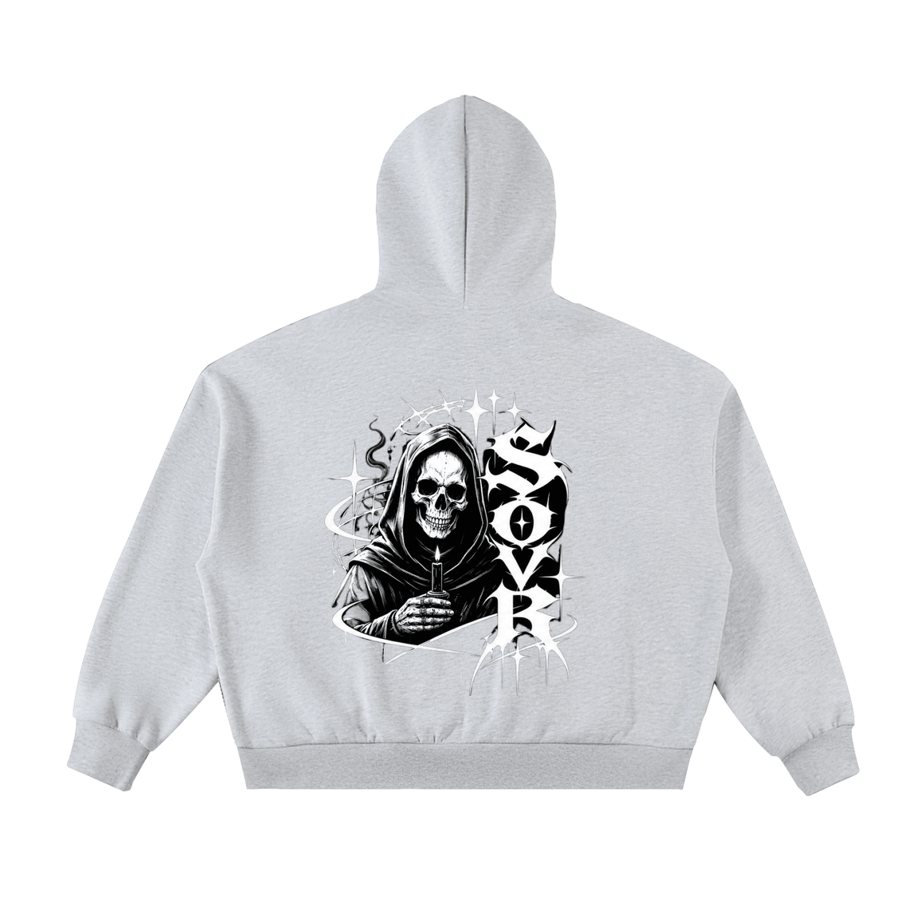 Fleeced Full-Zip Boxy Hoodie - SOVR.