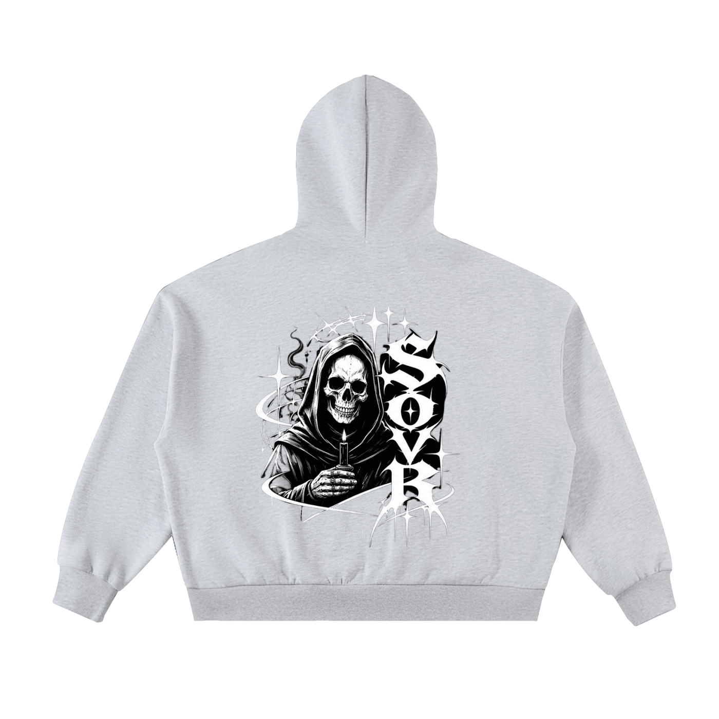 Fleeced Full-Zip Boxy Hoodie - SOVR.