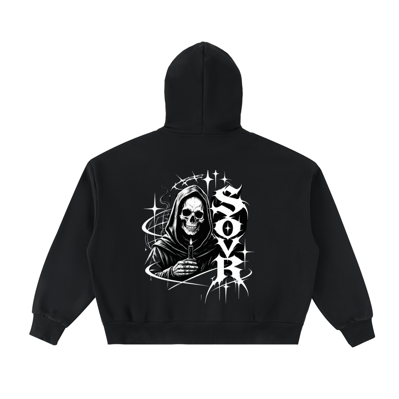 Fleeced Full-Zip Boxy Hoodie - SOVR.