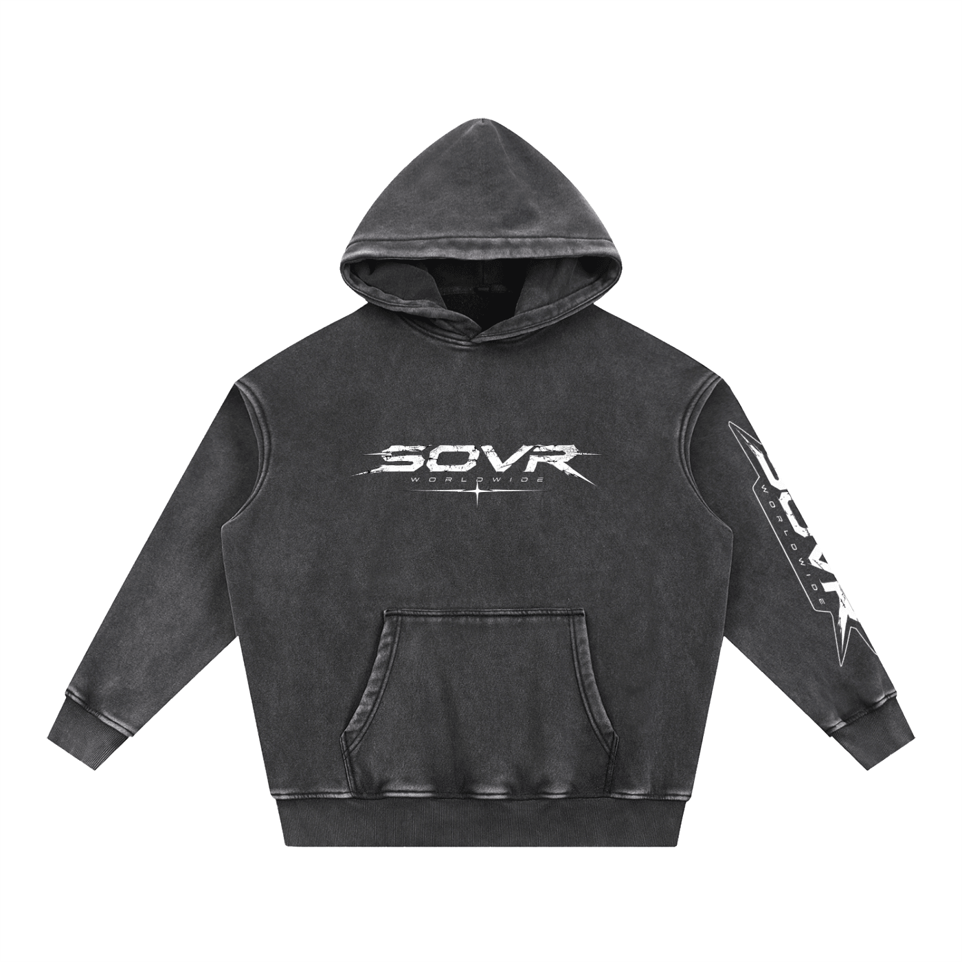 Snow Wash Fleece Oversize Hoodie - SOVR.